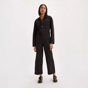 NWT Levis Black Iconic long sleeve Jumpsuit boilersuit S